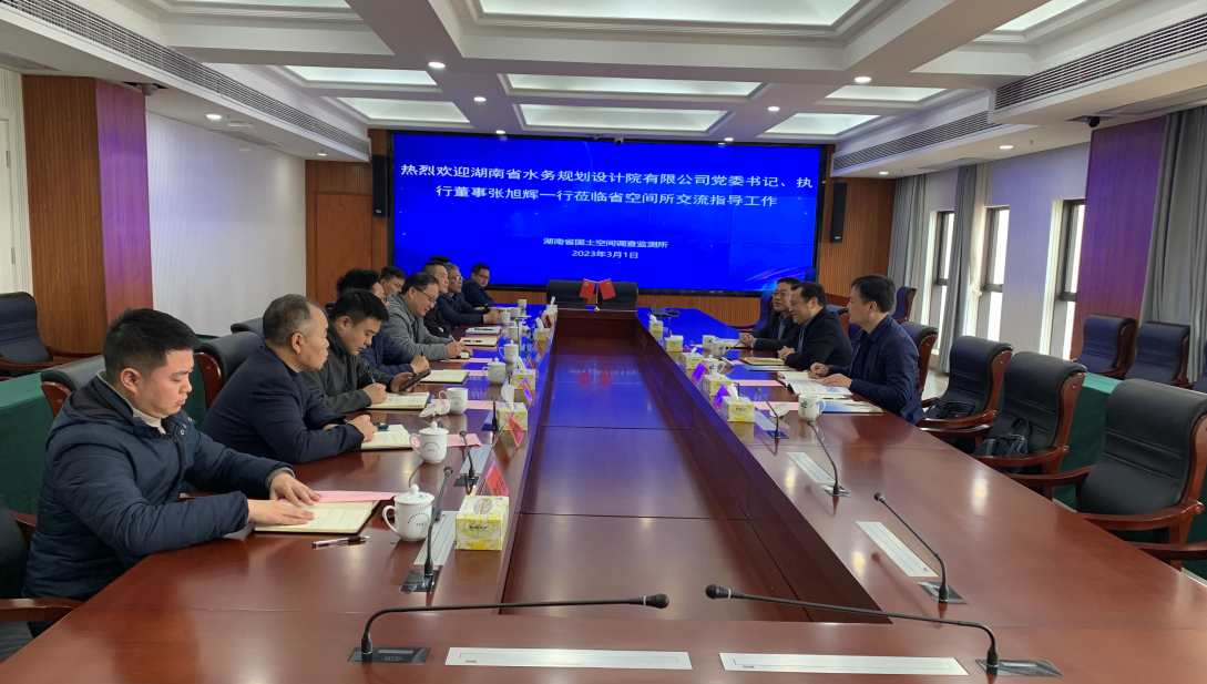 公司与湖南省国土空间所开展合作交流
